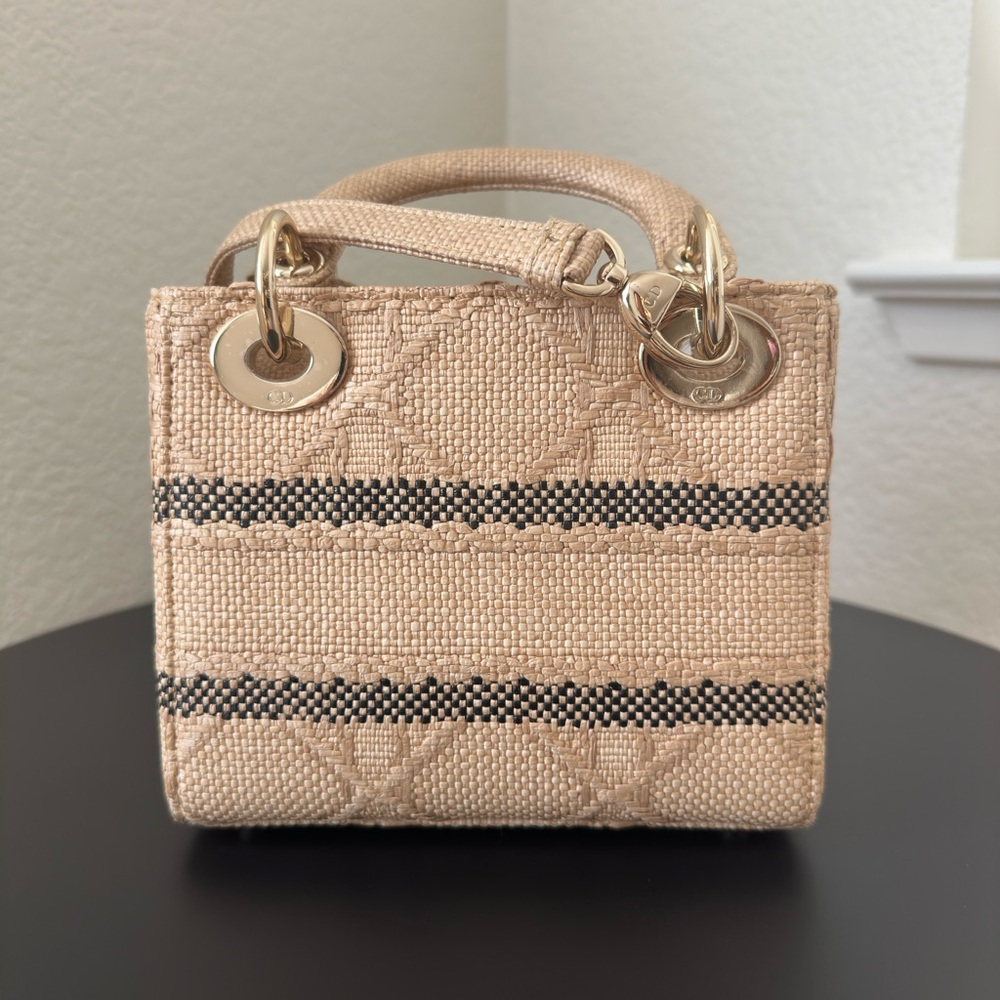 Christian Dior Tan Mini Lady D-Lite Bag - Picture 7 of 13